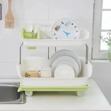 2 Layer Dish Stand – Organize Your Kitchen Efficiently!