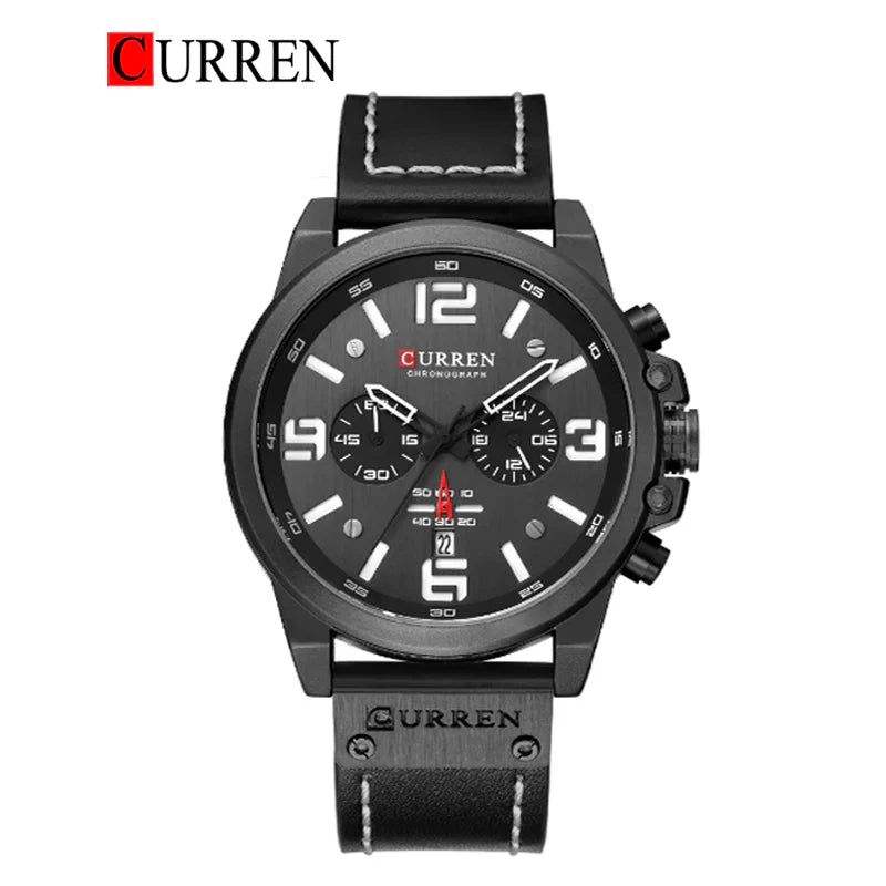 CURREN 8314 Men's Leather Straps Watch
